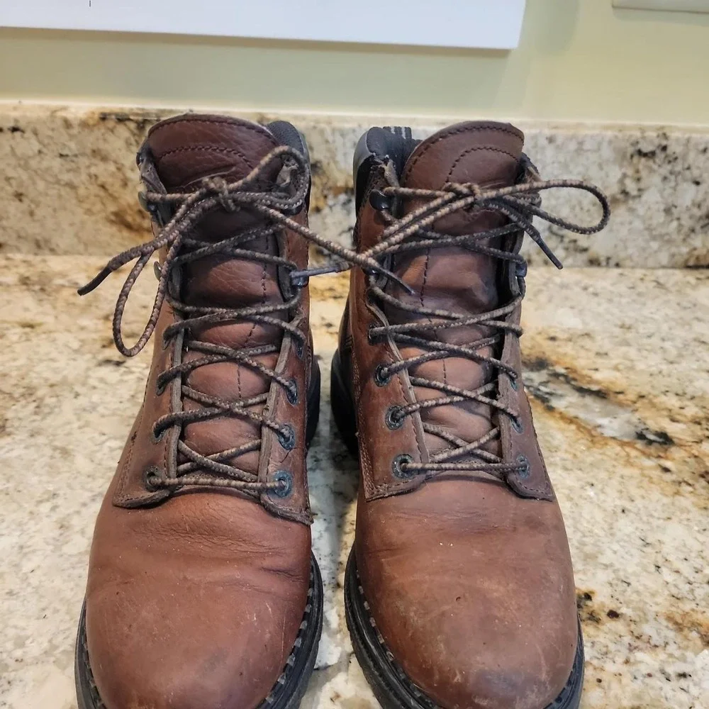 Red Wing 1626 Mens 8.5 D BROWN Leather Work Boots EH Electrical Hazard